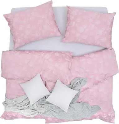 Obrázek produktu pro SCANquilt povlečení SATÉN DESIGN růže starorůžová 100% dlouhovlákná česaná bavlna 140 x 200/70 x 90 cm