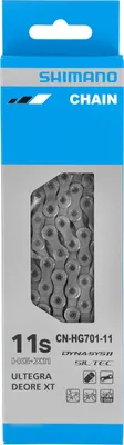 Zdjęcie produktu dla SHIMANO CN-HG701, łańcuch 11-rzędowy, srebrny, 138 ogniw, SH-ICNHG70111138