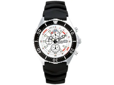 Produktbild von CHRIS BENZ - Taucheruhr-Armbanduhr - DEPTHMETER CHRONOGRAPH 300M - CB-C300-W-KBS