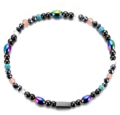 Produktbild von Magnetisches Enkelarmband - Hochwertige Hematitperlen - Z00804