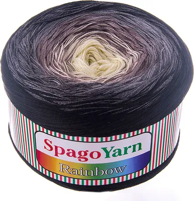Produktbild von 250g Farbverlaufsgarn Rainbow mit 1000m Bobbel Strickwolle Häkelgarn Sommerwolle