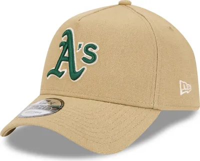 Obrázok produktu pre New Era A-Frame Trucker Leinen Cap - Oakland Athletics beige