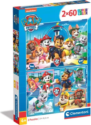 Produktbild von Clementoni Puzzle PAW Patrol, 2x60Stück.