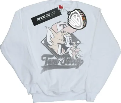 Produktbild von Tom And Jerry - "Baseball Caps" Sweatshirt für Herren BI46961 (3XL) (Weiß)