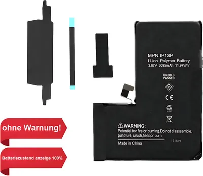 Produktbild von OEM Akku Batterie (dekodiert / ohne Schweißen ) 3095 mAh für iPhone 13 Pro & Werkzeug