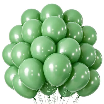 Productafbeelding van Ballonketting in zachtgroen, 100 stuks, 10-inch latexballonnen voor verjaardag, babyshower of bruiloft