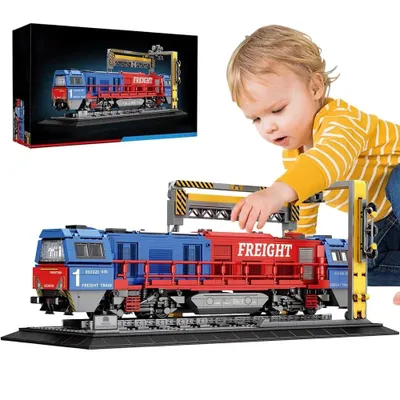 Productafbeelding van Stadsgoederentrein modelbouwset voor volwassenen - G2000 met rails