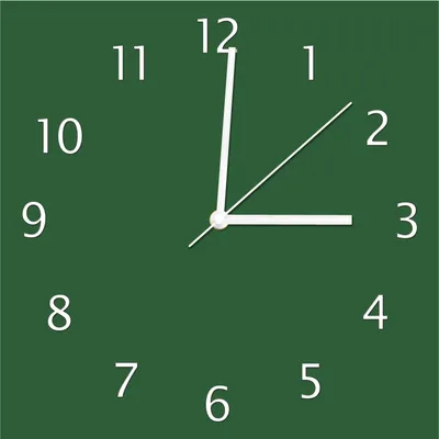Produktbild von Wallario Design Wanduhr Dunkelgrün aus Echtglas, Größe 30 x 30 cm