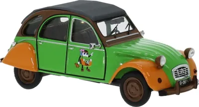 Obrázek produktu pro ixo Models, model CLC374N, Citroen 2 CV, zelená/oranžová barva, rok výroby 1978, měřítko 1:43, kompletní model
