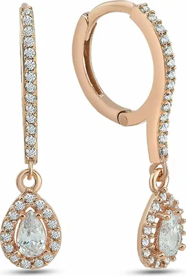 Produktbild von Dkeniz Ohrhänger 925/- Sterling Silber rosévergoldet Elegant & Pur Ohrring