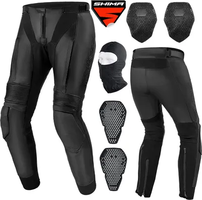 Produktbild von SHIMA Bandit 2.0 Motorrad Leder- / Textilhose, schwarz, 46