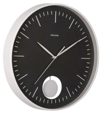 Produktbild von WANDUHR Grato - Schwarz - 40,6/40,6/ cm