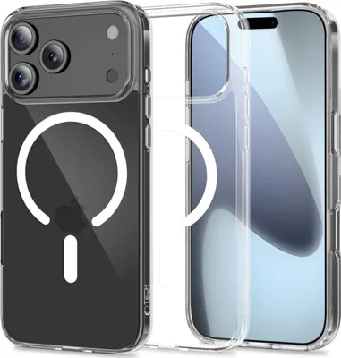 Zdjęcie produktu dla Etui Tech-Protect Flexair Hybrid Magsafe Na Iphone 17 Pro - Przezroczyste