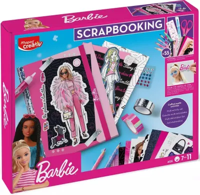 Produktbild von Maped Barbie Scrapbooking Malset farbsortiert 1 Set