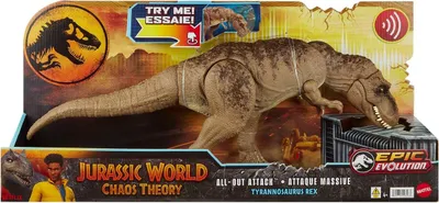 Zdjęcie produktu dla Jurassic World Szaleńczy atak t-rexów z dźwiękami HXF53