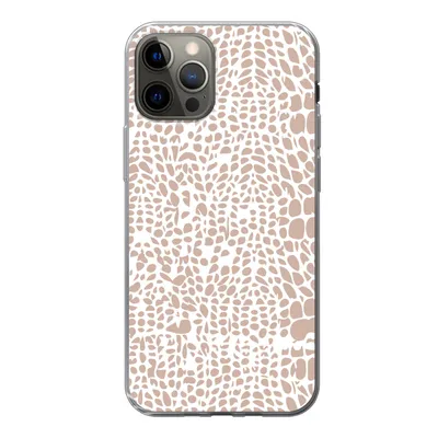 Produktbild von MuchoWow® Handyhülle Schutzhülle Hülle für iPhone 12 Pro Tiermuster - Rosa - Schlange Silikon Softcase Handy Hülle - Abdeckung