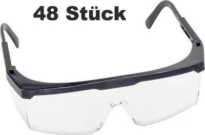 Produktbild von Schutzbrille schwarz verstellbar 48 Stück