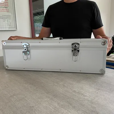 Produktbild von Aluminium Koffer Silber Deckel entnehmbar (LxBxH) 600 x115 x 200 mm