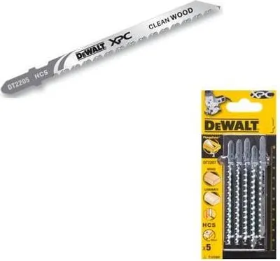 Immagine prodotto di DEWALT Stichsaegeblatt HCS Holz <30mm 5Stk