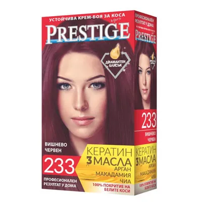 Obrázek produktu pro Vip's Prestige permanentní krémová barva na vlasy 233 Tmavě višňová 115 ml