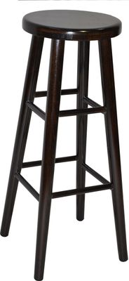 Barhocker Holzhocker Buche Barstuhl Stuhl massivholz 80 cm (Nussbaum)