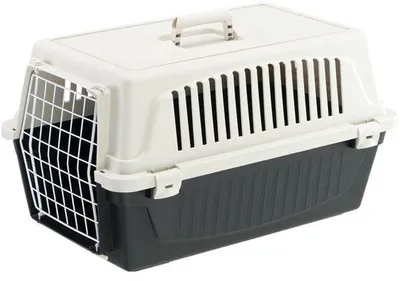 Produktbild von Famanu Transportbox für kleine Hunde und Katzen bis 8 kg - schwarz
