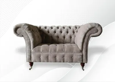 Produktbild von Chesterfield Sessel xxl big Möbel Wohnzimmer Textil Stoff Luxus Modern