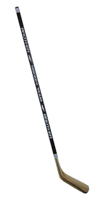Image de Crosse de hockey laminée BROTHER pour droitier, 135 cm, noire