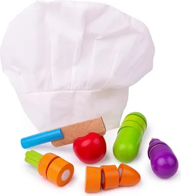 Produktbild von Bigjigs Toys Hölzernes Schneidegemüse mit einer Kappe