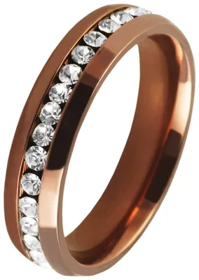 Produktbild von Damenring Ring Fingerring Edelstahl rosegoldfarben Ringgröße: 62 Akzent 5060148-62