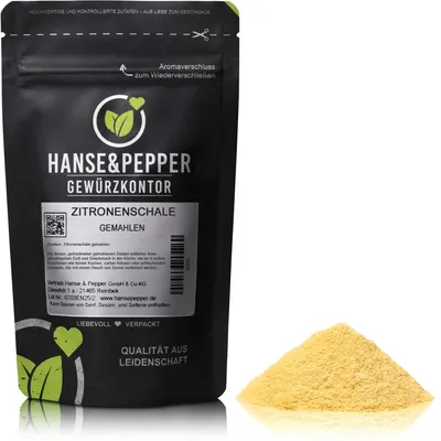 Produktbild von 100g Zitronenschale gemahlen