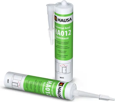 Produktbild von HAUSA Maleracryl HA012 elastische Acryl-Dichtmasse Innen & Außen weiß 2 x 310ml