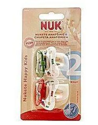 Image de Sucette anatomique Nuk™, tétine en latex, taille 2, 2 pièces