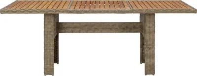 Obrázok produktu pre vidaXL Záhradný jedálenský stôl Brown 200x100x74 cm Poly ratan