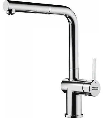 Produktbild von FRANKE Niederdruck Armatur ACTIVE L Window CHROM mit Zugauslauf / Einhebelmischer