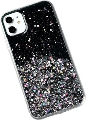 Produktbild von Wozinsky Star Glitter Silikonhülle für iPhone 11 - Schwarz KP8647