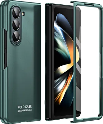 Produktbild von Hülle für Samsung Galaxy Z Fold 5 Ultradünne Hart PC Matt Schutzhülle mit Displayschutz Grün