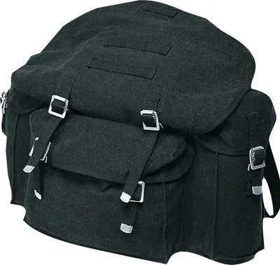 Produktbild von Bundeswehr Rucksack 40L Canvas Wanderrucksack Trekking Army BW Tasche Schwarz