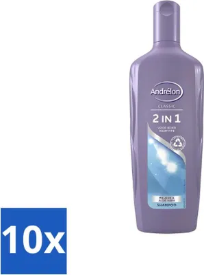 Obrázek produktu pro Andrélon šampon 2 v 1 pro rychlé a účinné mytí - hodnotné balení - 10 kusů