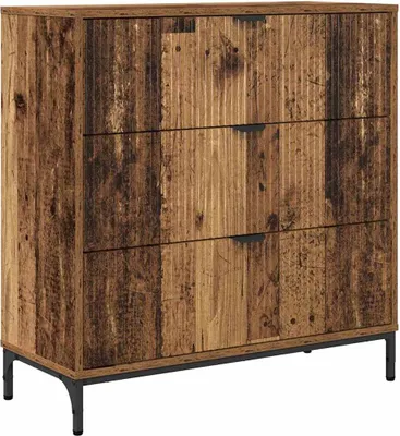 Zdjęcie produktu dla Bufet Stare drewno 79,5 x 33 x 82 cm Materiał drewnopochodny
