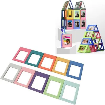 Obrázok produktu pre Magnetické fotorámiky, sada 10 ks, na chladničku, skrinku, do kancelárie