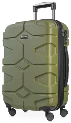 Image de HAUPTSTADTKOFFER - X-Kölln - Valise à main trolley avec soufflet d'extension 4 roues robuste coque dure valise de voyage extensible, serrure TSA 50 L,Olivgrün