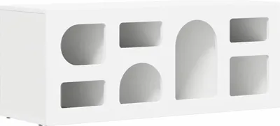 Image de vidaXL Armoire TV Blanc 100 x 35 x 40 cm Bois composite