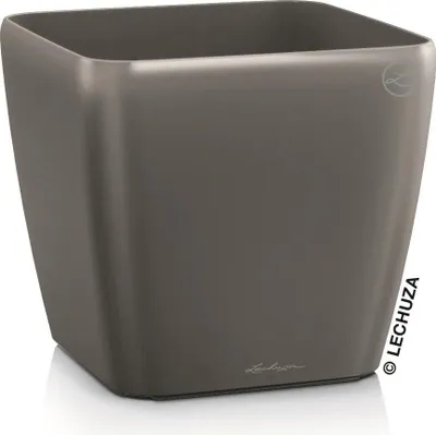 Zdjęcie produktu dla Donica Doniczka Lechuza Do Domu Na Taras QUADRO LS 35/35/33 antracyt metalik