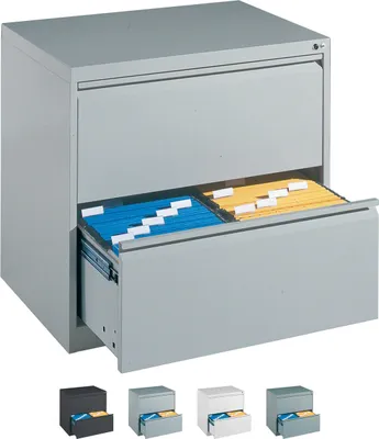 Produktbild von Hängeregistraturschrank mit 2 Schubladen Hängeregister 73x78x59 cm Zweibahnig