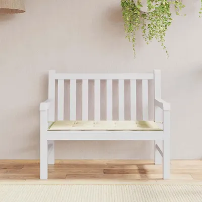 Obrázek produktu pro vidaXL Zahradní lavička krémová 120x50x3 cm Oxford Fabric