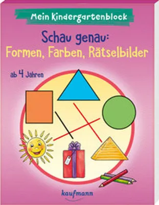 Produktbild von Mein Kindergartenblock - Schau genau: Formen, Farben, Rätselbilder