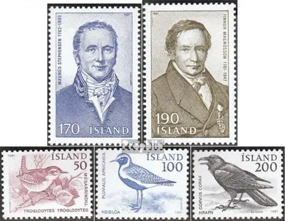 Produktbild von Briefmarken Island 1981 Mi 563-564,567-569 (kompl.Ausg.) postfrisch Isländer