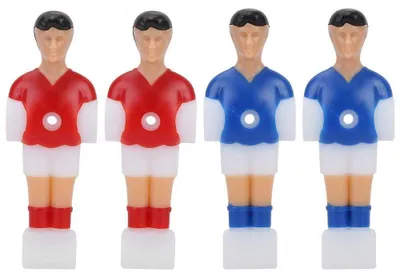 Obrázok produktu pre Hráči na stolný futbal, plastové, 12,7 mm, 4 kusy