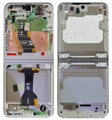 Produktbild von Samsung Display LCD Mittelrahmen für Galaxy Z Flip6 GH82-35016F Ersatzteil Weiß
